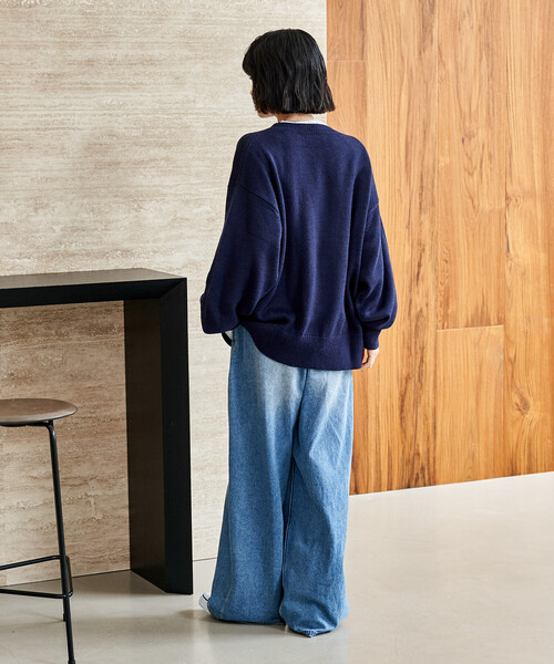 Leeコラボロゴニットプルオーバー セール】Lee × FREAK'S STORE/リー 別注 ジャガードロゴニット（ニット