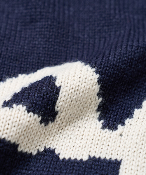 FREAK'S STORE(フリークスストア)の「Lee × FREAK'S STORE/リー 別注 ジャガードロゴニット(ニット/セーター・レディース・ネイビー/オフホワイト・フリ-)」の8枚目の写真