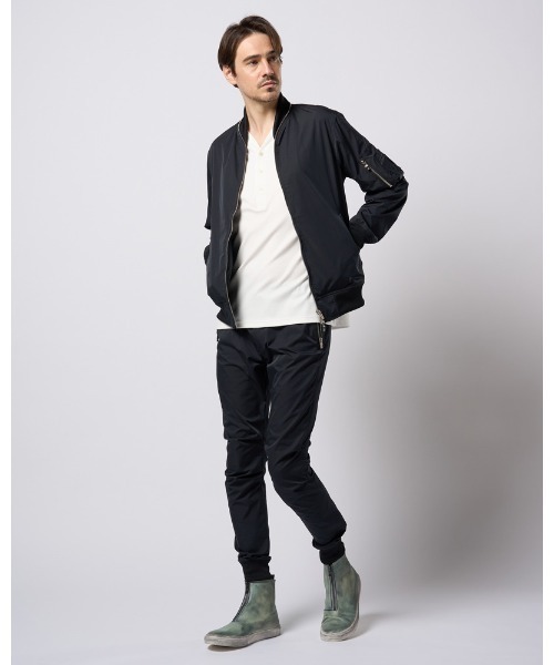 wjk（ダヴルジェイケイ）の「neck zip blouson（ブルゾン・メンズ・ブラック/カーキ/ブラック系その他・SMALL/MEDIUM/LARGE/X-LARGE）」の20枚目の写真