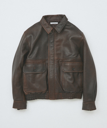 JOURNAL STANDARD ブラウンレザージャケット Journal Standard ブラウン レザーライダースジャケット メンズM