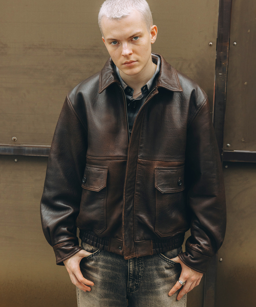 90's Vintage ラムレザー ダッドジャケット メンズL JOURNAL STANDARD コート ジャケット ラム ダッド レザー