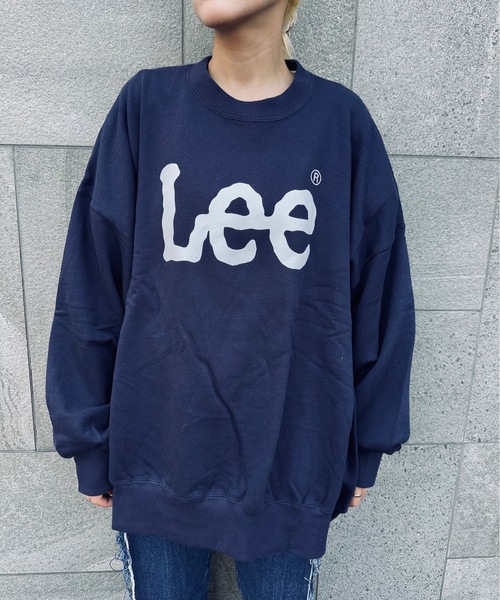Lee（リー）の「LEE / SUPERSIZED SWEAT / LT3212（スウェット・レディース・ネイビー/グレー・FREE）」の2枚目の写真