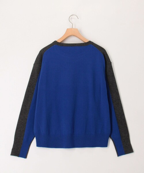 MICO COULIER（ミコクリエ）の「Cash feel 配色プルオーバーニット（ニット/セーター・レディース・チャコールグレー/ライトグレー/ブラウン・38）」の5枚目の写真