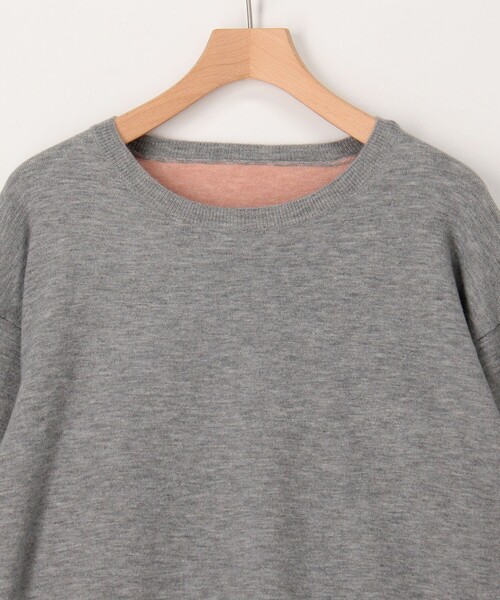 MICO COULIER（ミコクリエ）の「Cash feel 配色プルオーバーニット（ニット/セーター・レディース・チャコールグレー/ライトグレー/ブラウン・38）」の7枚目の写真