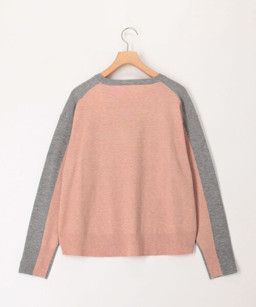 MICO COULIER（ミコクリエ）の「Cash feel 配色プルオーバーニット（ニット/セーター・レディース・チャコールグレー/ライトグレー/ブラウン・38）」の11枚目の写真