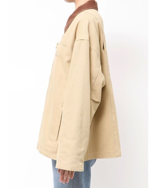Dickies（ディッキーズ）の「Dickies別注 バイカラーブルゾン（ブルゾン・レディース・チャコールグレー/ベージュ・FREE）」の20枚目の写真