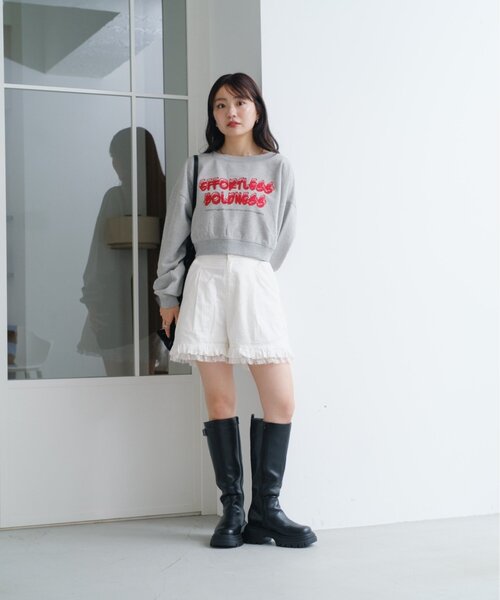 Kastane(カスタネ)の「*バリエーションロゴスウェット(スウェット・レディース・ホワイト/ネイビー/グレー・SMALL/MEDIUM)」の7枚目の写真