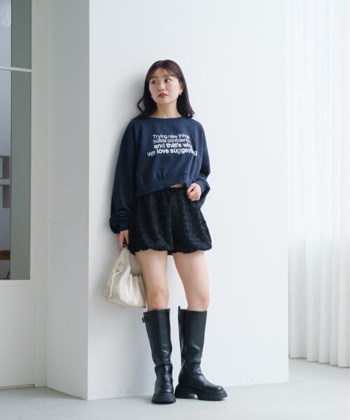 Kastane(カスタネ)の「*バリエーションロゴスウェット(スウェット・レディース・ホワイト/ネイビー/グレー・SMALL/MEDIUM)」の19枚目の写真