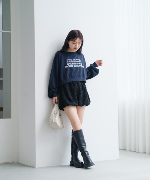 Kastane(カスタネ)の「*バリエーションロゴスウェット(スウェット・レディース・ホワイト/ネイビー/グレー・SMALL/MEDIUM)」の20枚目の写真