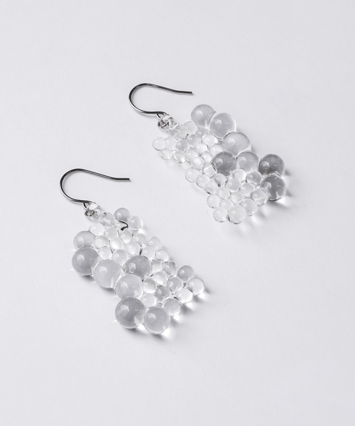 HARIO Lampwork Factory(ハリオランプワークファクトリー)の「【HARIO Lampwork Factory×vue.】ピアス 深雪(ピアス(両耳用)・レディース・クリア・フリー)」の8枚目の写真