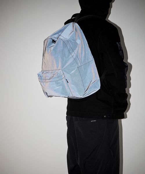 PACKING（パッキング）の「【PACKING】BLACK REFLECTIVE BACKPACK PA-057（バックパック/リュック・メンズ・ブラック・FREE）」の8枚目の写真