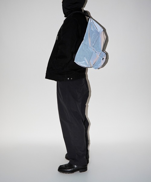 PACKING（パッキング）の「【PACKING】BLACK REFLECTIVE BACKPACK PA-057（バックパック/リュック・メンズ・ブラック・FREE）」の9枚目の写真