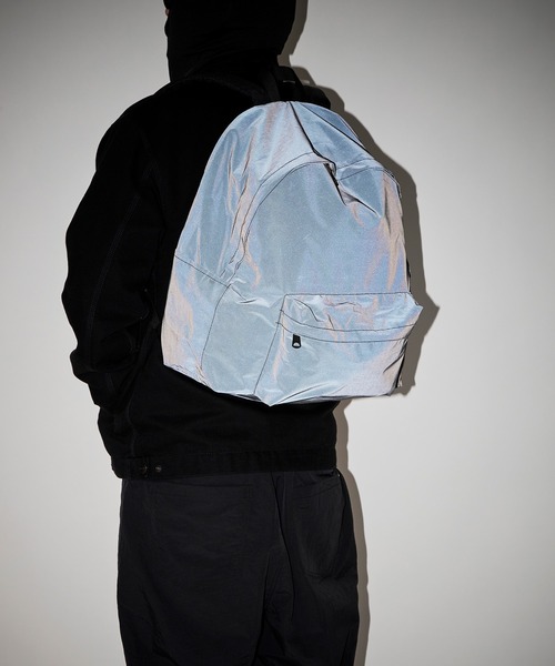 PACKING（パッキング）の「【PACKING】BLACK REFLECTIVE BACKPACK PA-057（バックパック/リュック・メンズ・ブラック・FREE）」の7枚目の写真
