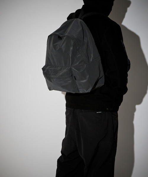 PACKING（パッキング）の「【PACKING】BLACK REFLECTIVE BACKPACK PA-057（バックパック/リュック・メンズ・ブラック・FREE）」の3枚目の写真