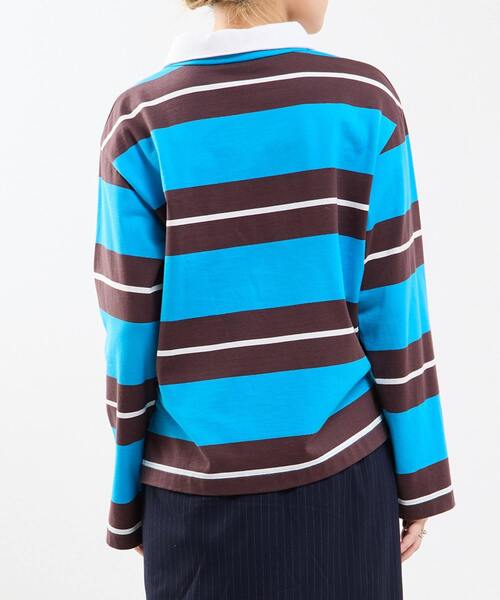 SOFFITTO（ソフィット）の「度詰め天竺ラガーシャツ（Tシャツ/カットソー・レディース・ブラウン/トップグレー/その他・FREE）」の5枚目の写真