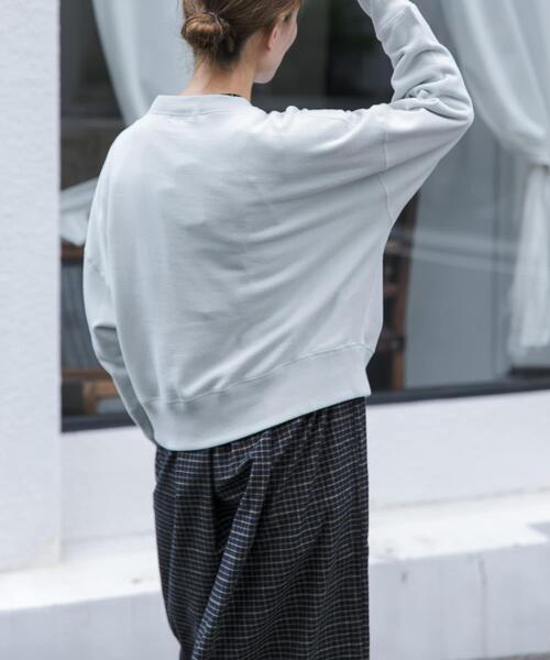 FORK&SPOON(フォークアンドスプーン)の「FORK&SPOON コットンカシミヤクルーネックスウェット(Tシャツ/カットソー・レディース・グレー系その他/ブルー・1)」の21枚目の写真