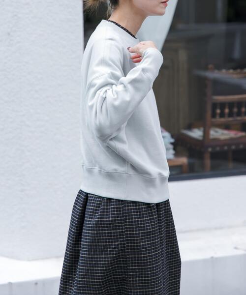 FORK&SPOON(フォークアンドスプーン)の「FORK&SPOON コットンカシミヤクルーネックスウェット(Tシャツ/カットソー・レディース・グレー系その他/ブルー・1)」の20枚目の写真