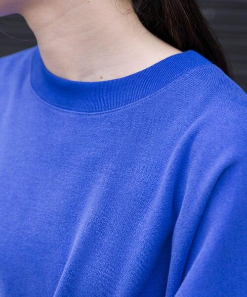 FORK&SPOON(フォークアンドスプーン)の「FORK&SPOON コットンカシミヤクルーネックスウェット(Tシャツ/カットソー・レディース・グレー系その他/ブルー・1)」の6枚目の写真