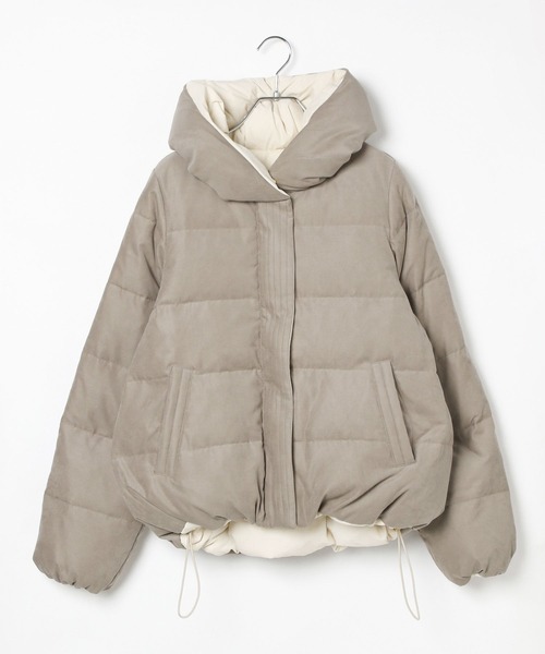 おうちで手洗い可]リバーシブルコーデュロイダウン（ダウンジャケット
