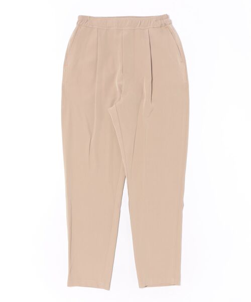 Q（キュー）の「ストレッチツイルテーパードパンツ（その他パンツ・レディース・ブラック/ベージュ/マスタード・MEDIUM）」の4枚目の写真