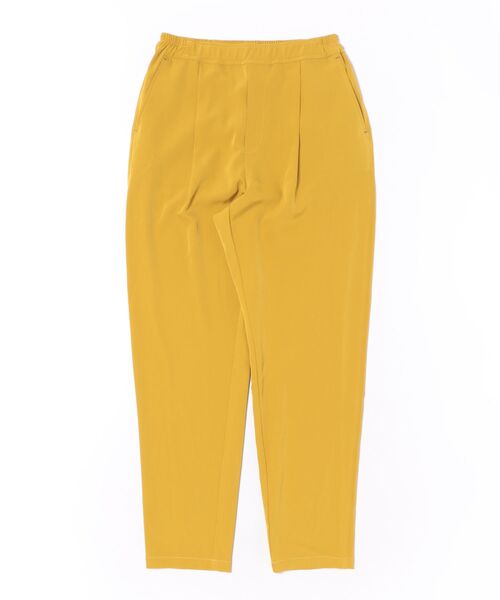 Q（キュー）の「ストレッチツイルテーパードパンツ（その他パンツ・レディース・ブラック/ベージュ/マスタード・MEDIUM）」の5枚目の写真