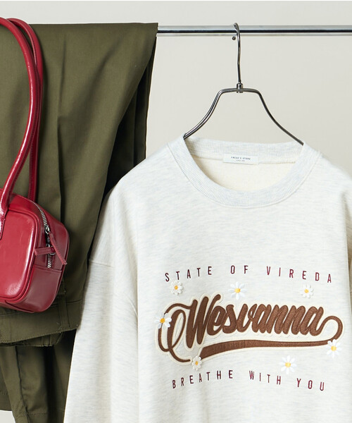 セール】ビッグ ロゴデイジー刺繍 スウェット/オーバーサイズ