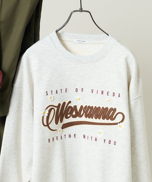 セール】ビッグ ロゴデイジー刺繍 スウェット/オーバーサイズ