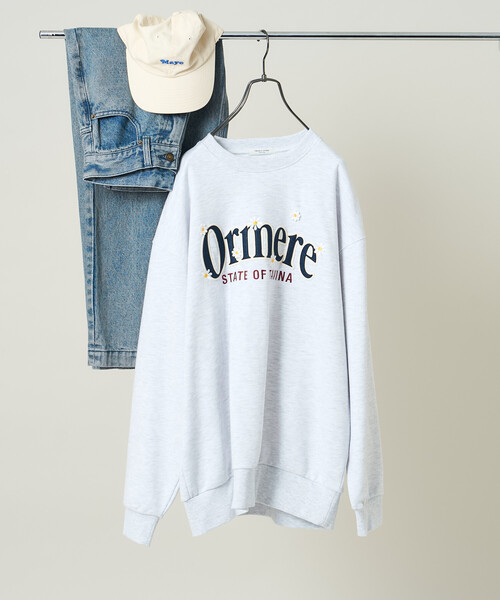 セール】ビッグ ロゴデイジー刺繍 スウェット/オーバーサイズ