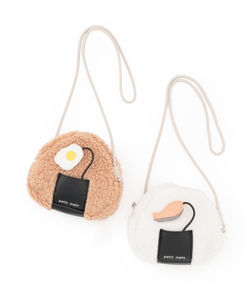petit main（プティマイン）の「おにぎりポシェット（ショルダーバッグ・キッズ・オフホワイト/ベージュ・F）」の12枚目の写真