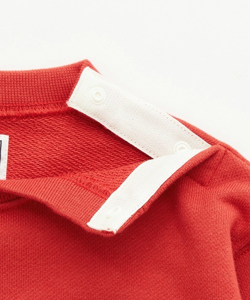 Lee（リー）の「Lee/リー【80-100cm】ベビー バックビッグロゴスウェット（スウェット・キッズ・レッド/グリーン/アイボリー/チャコールグレー・80/90/100）」の8枚目の写真