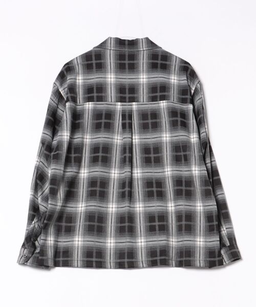 VICTIM（ヴィクティム）の「VICTIM ヴィクティム / OPEN COLLAR CHECK SHIRT オープンカラーチェックシャツ / VTM-25-S-101（シャツ/ブラウス・メンズ・ブラック/ブラウン・1/2）」の3枚目の写真