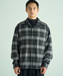 VICTIM | VICTIM ヴィクティム / OPEN COLLAR CHECK SHIRT オープンカラーチェックシャツ / VTM-25-S-101(シャツ/ブラウス)