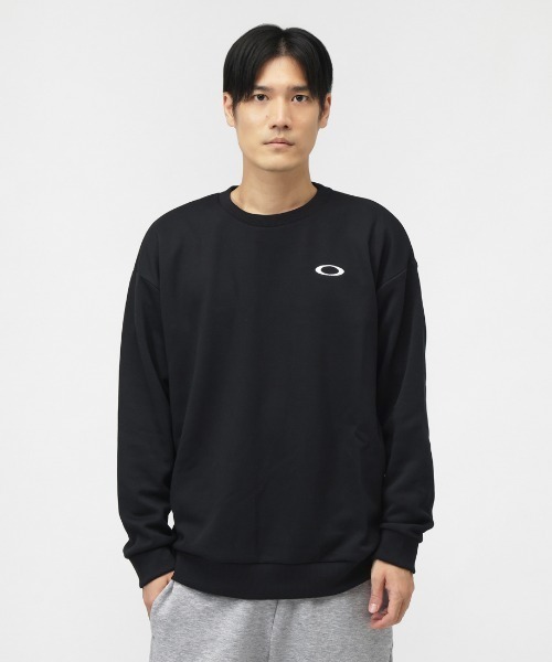 OAKLEY(オークリー)の「オークリー FOUNDATIONAL FLEECE L/S CREW 4.0(スウェット・メンズ・グレー/ベージュ/ブラック/ライトグレー・M/L/LL/3L)」の2枚目の写真