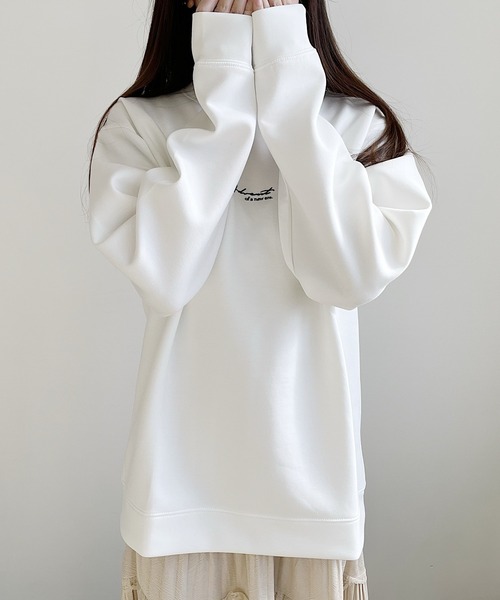 Nana(ナナ)の「ロゴ刺繍スウェット(スウェット・レディース・ホワイト/ブラック・FREE)」の7枚目の写真