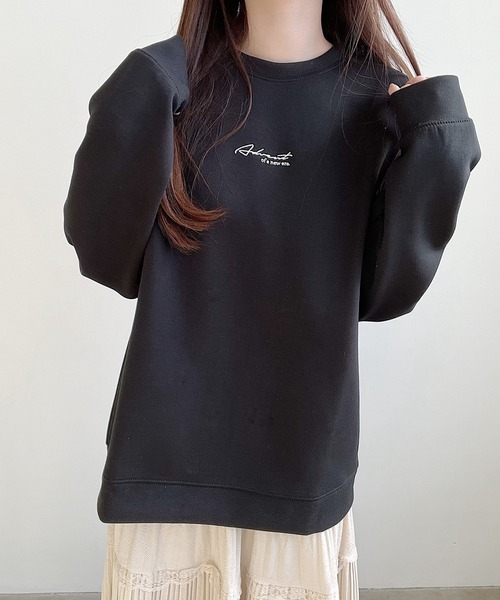 Nana(ナナ)の「ロゴ刺繍スウェット(スウェット・レディース・ホワイト/ブラック・FREE)」の9枚目の写真