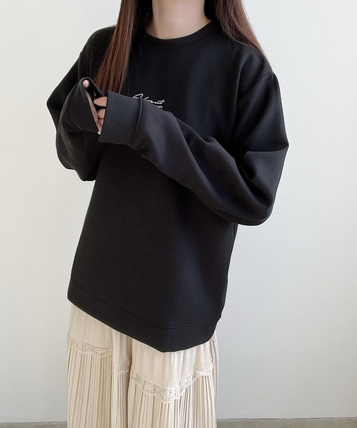 Nana(ナナ)の「ロゴ刺繍スウェット(スウェット・レディース・ホワイト/ブラック・FREE)」の10枚目の写真