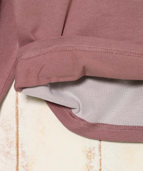 Bleu Bleuet（ブルーブルーエ）の「クロネコ刺繍ロンT（Tシャツ/カットソー・レディース・オフホワイト/ピンク/ライトグレー・M/L）」の6枚目の写真