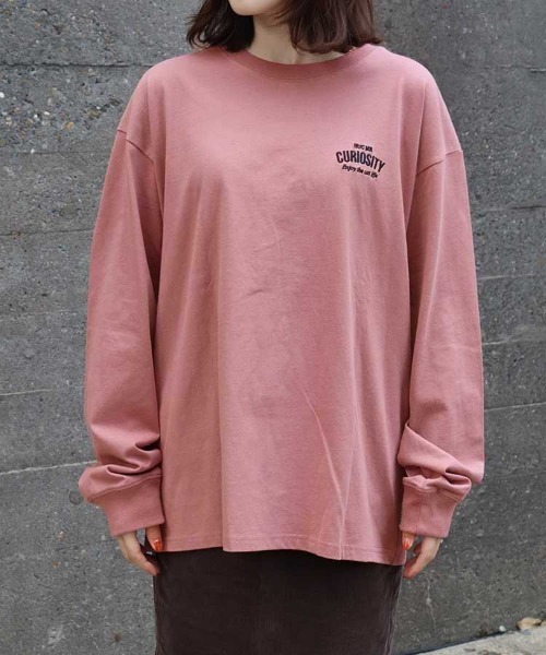 Bleu Bleuet（ブルーブルーエ）の「クロネコ刺繍ロンT（Tシャツ/カットソー・レディース・オフホワイト/ピンク/ライトグレー・M/L）」の20枚目の写真