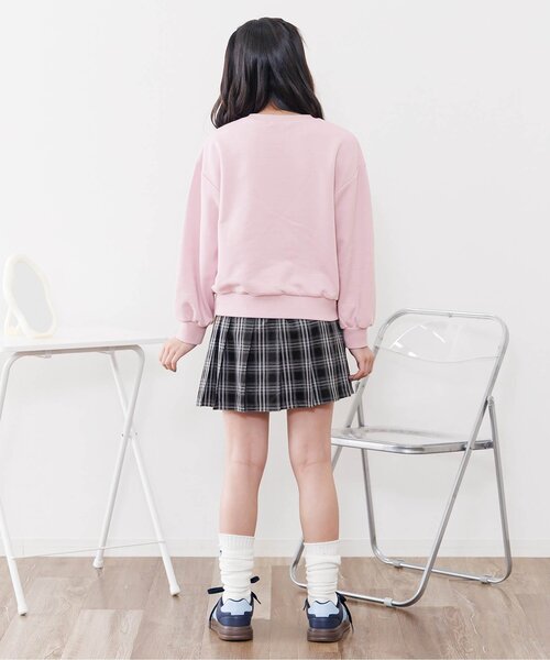 algy(アルジー)の「ガーリーロゴトレーナー(スウェット・キッズ・グレー/ネイビー/ピンク・XX-SMALL/X-SMALL/SMALL/MEDIUM)」の7枚目の写真