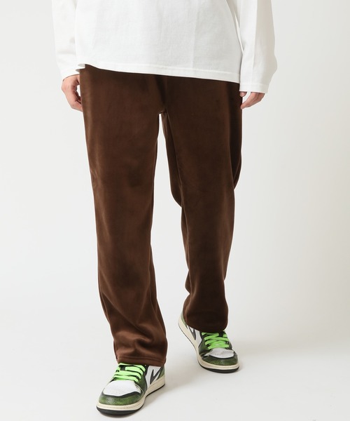 ARCADE（アーケード）の「なめらかな肌ざわり！表ベロア 裏シャギーフリースパンツ（スウェットパンツ・メンズ・ブラック/ブラウン/グレー/ネイビー・LL/M/L）」の3枚目の写真