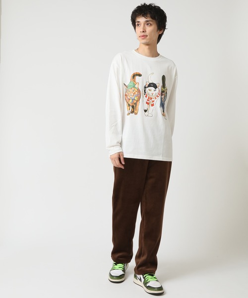 ARCADE（アーケード）の「なめらかな肌ざわり！表ベロア 裏シャギーフリースパンツ（スウェットパンツ・メンズ・ブラック/ブラウン/グレー/ネイビー・LL/M/L）」の6枚目の写真