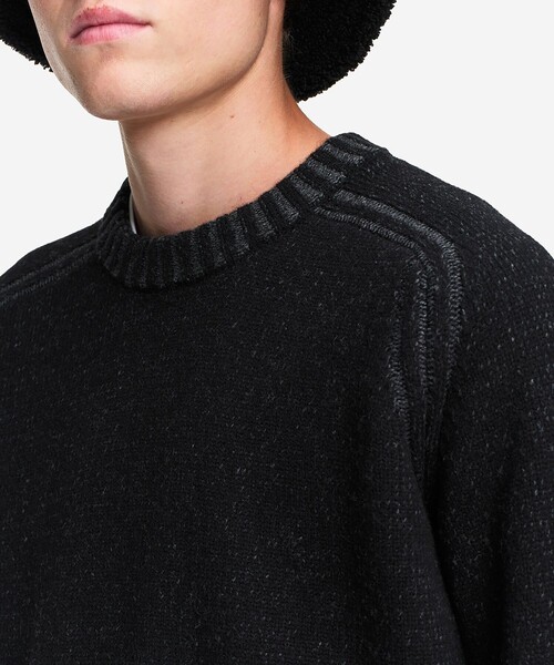 AIGLE(エーグル)の「ウールブレンド ラグランスリーブセーター(ニット/セーター・メンズ・ブラック/グレー・S/L/M)」の20枚目の写真