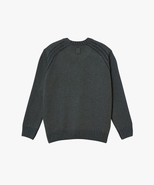 AIGLE(エーグル)の「ウールブレンド ラグランスリーブセーター(ニット/セーター・メンズ・ブラック/グレー・S/L/M)」の10枚目の写真