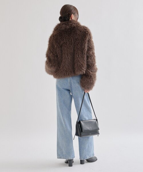 セール】【今すぐお届け可能！軽くて暖かい◎】ショートファーコート