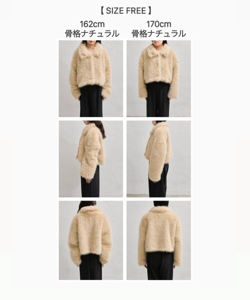 今すぐお届け可能！軽くて暖かい◎】ショートファーコート（その他