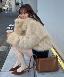 mystic(ミスティック)の【限定価格/軽量アウター】ショートファーコート(その他アウター)