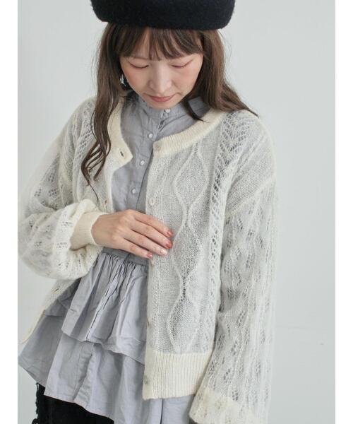 TSUHARU by Samansa Mos2（ツハルバイサマンサモスモス）の「綿麻平織り製品染めティアードブラウス（シャツ/ブラウス・レディース・オフホワイト/グレー/ブラック・F）」の6枚目の写真