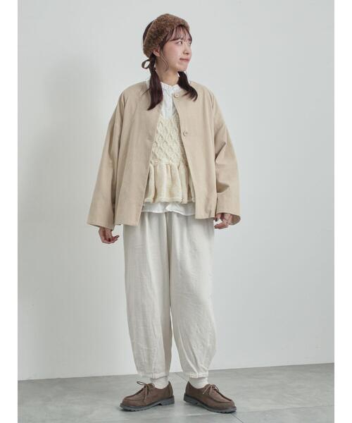 TSUHARU by Samansa Mos2（ツハルバイサマンサモスモス）の「綿麻平織り製品染めティアードブラウス（シャツ/ブラウス・レディース・オフホワイト/グレー/ブラック・F）」の17枚目の写真