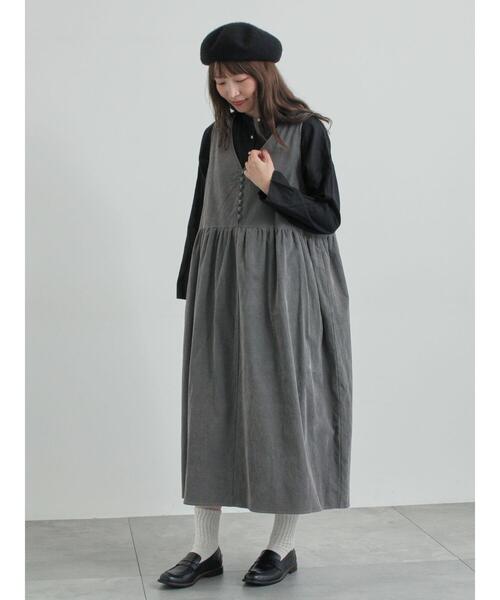 TSUHARU by Samansa Mos2（ツハルバイサマンサモスモス）の「綿麻平織り製品染めティアードブラウス（シャツ/ブラウス・レディース・オフホワイト/グレー/ブラック・F）」の20枚目の写真