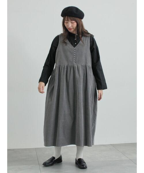 TSUHARU by Samansa Mos2（ツハルバイサマンサモスモス）の「綿麻平織り製品染めティアードブラウス（シャツ/ブラウス・レディース・オフホワイト/グレー/ブラック・F）」の21枚目の写真